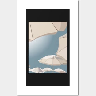 Beach Minimalist Illustration Posters and Art